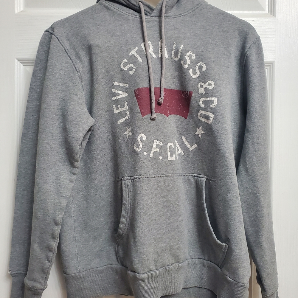 Levi's - Heather Gray Hoodie with Logo